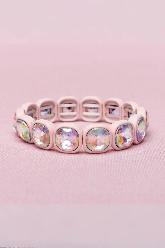 Bracelet Chic rose avec diamant