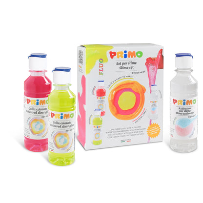 Kit Slime avec colles FLUO colorées + 1 activateur