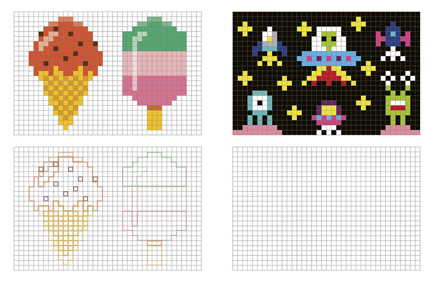 Mes grands coloriages - pixels