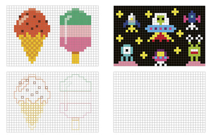 Mes grands coloriages - pixels