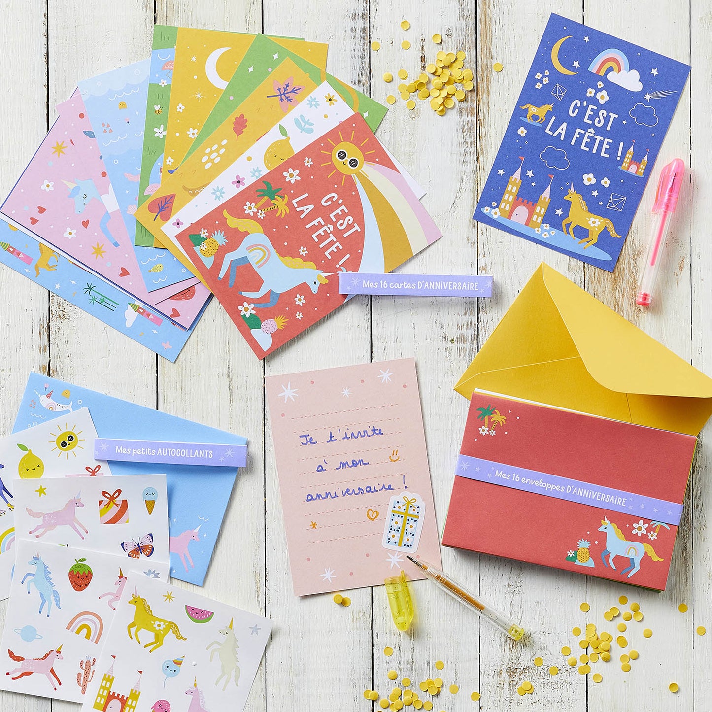 Mon set d'invitations d'anniversaire !