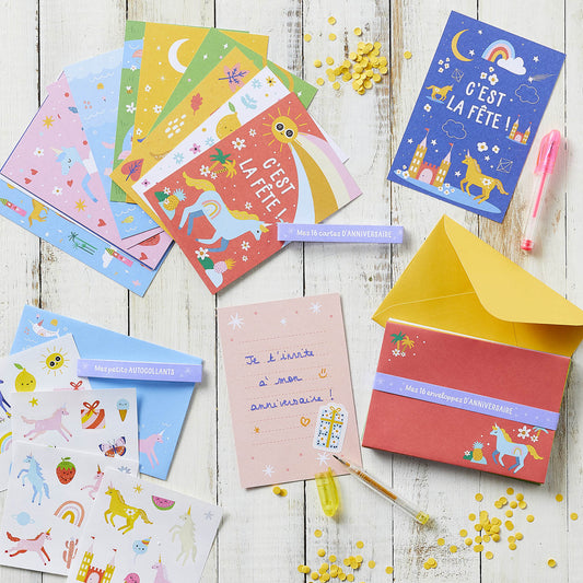 Mon set d'invitations d'anniversaire !