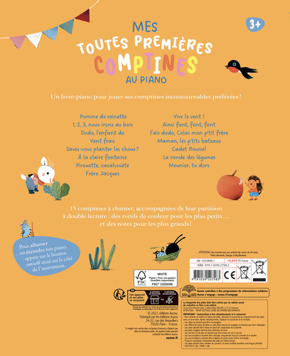Mes toutes premières comptines au piano