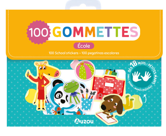 Ma pochette de gommettes - 100 gommettes l'école