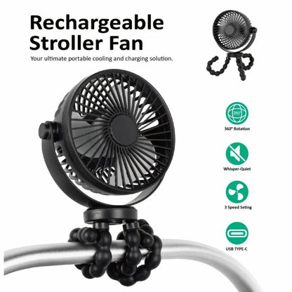 Ventilateur pour poussette - flexible