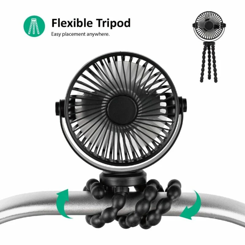 Ventilateur pour poussette - flexible