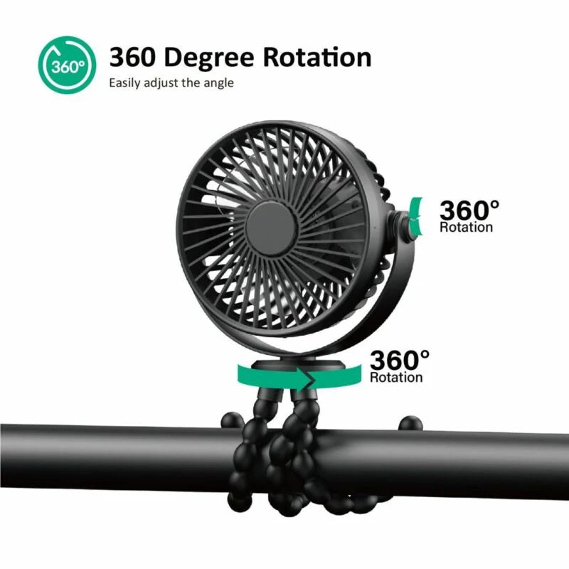 Ventilateur pour poussette - flexible