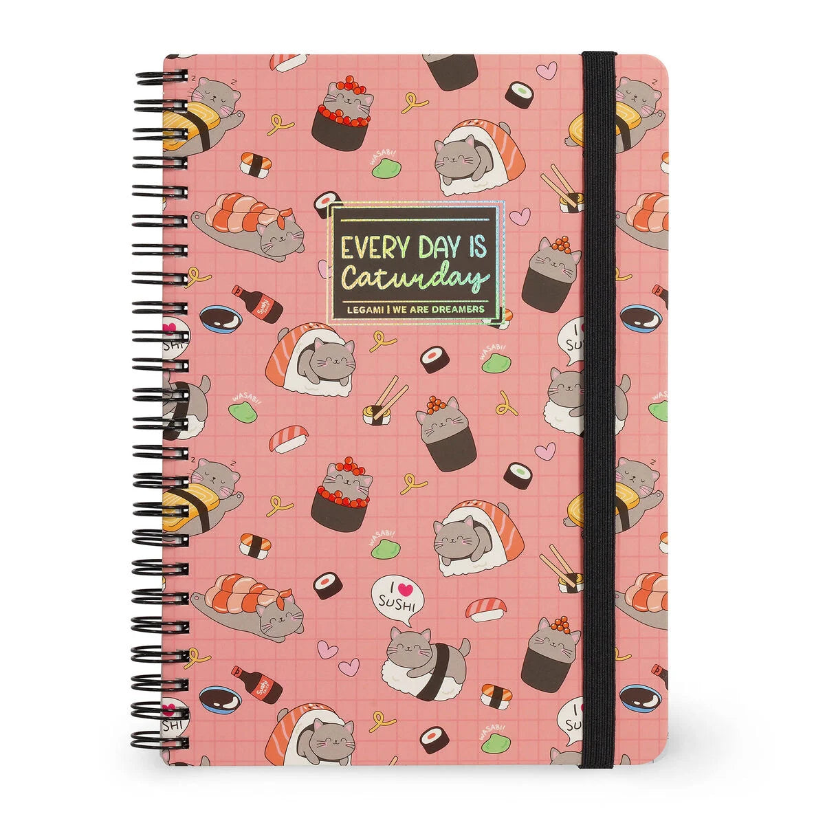 Cahier ligné à spirales Legami A5