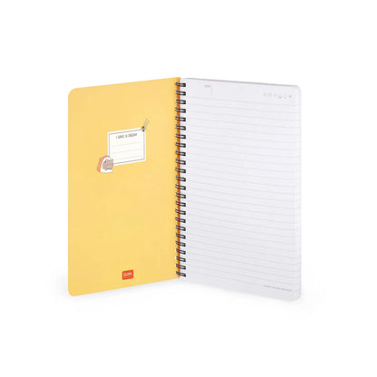 Cahier ligné à spirales Legami A5