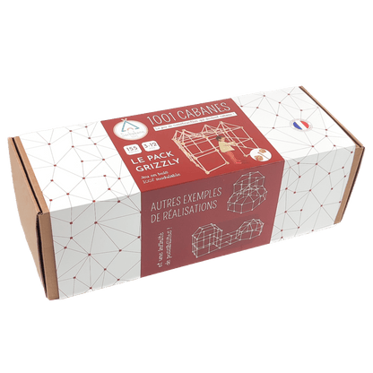 Kit cabane bois - Pack Grizzly (155 pièces)