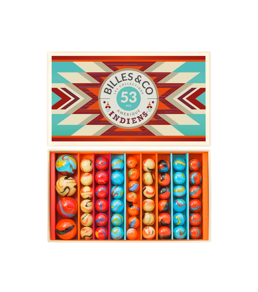 Coffret de 53 billes - Indiens