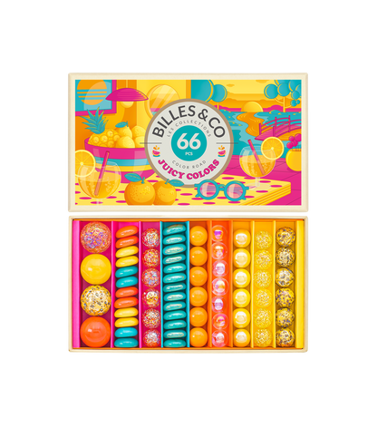 Coffret de 66 billes - Juicy Colors