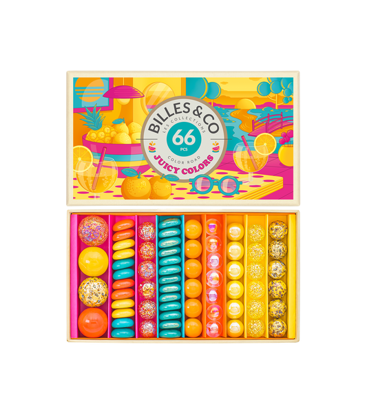 Coffret de 66 billes - Juicy Colors