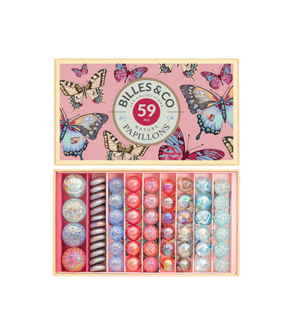 Coffret de billes - Papillons (anamorphique)