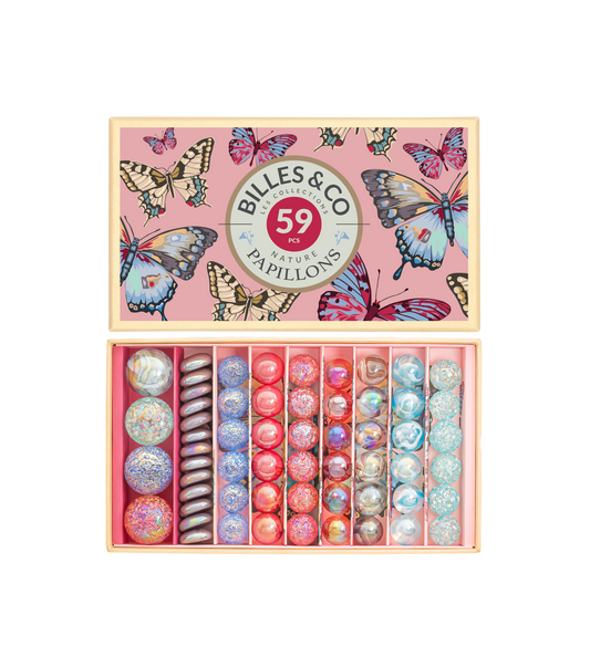 Coffret de billes - Papillons (anamorphique)