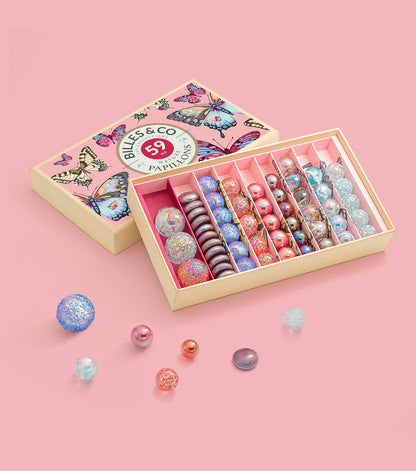 Coffret de billes - Papillons (anamorphique)