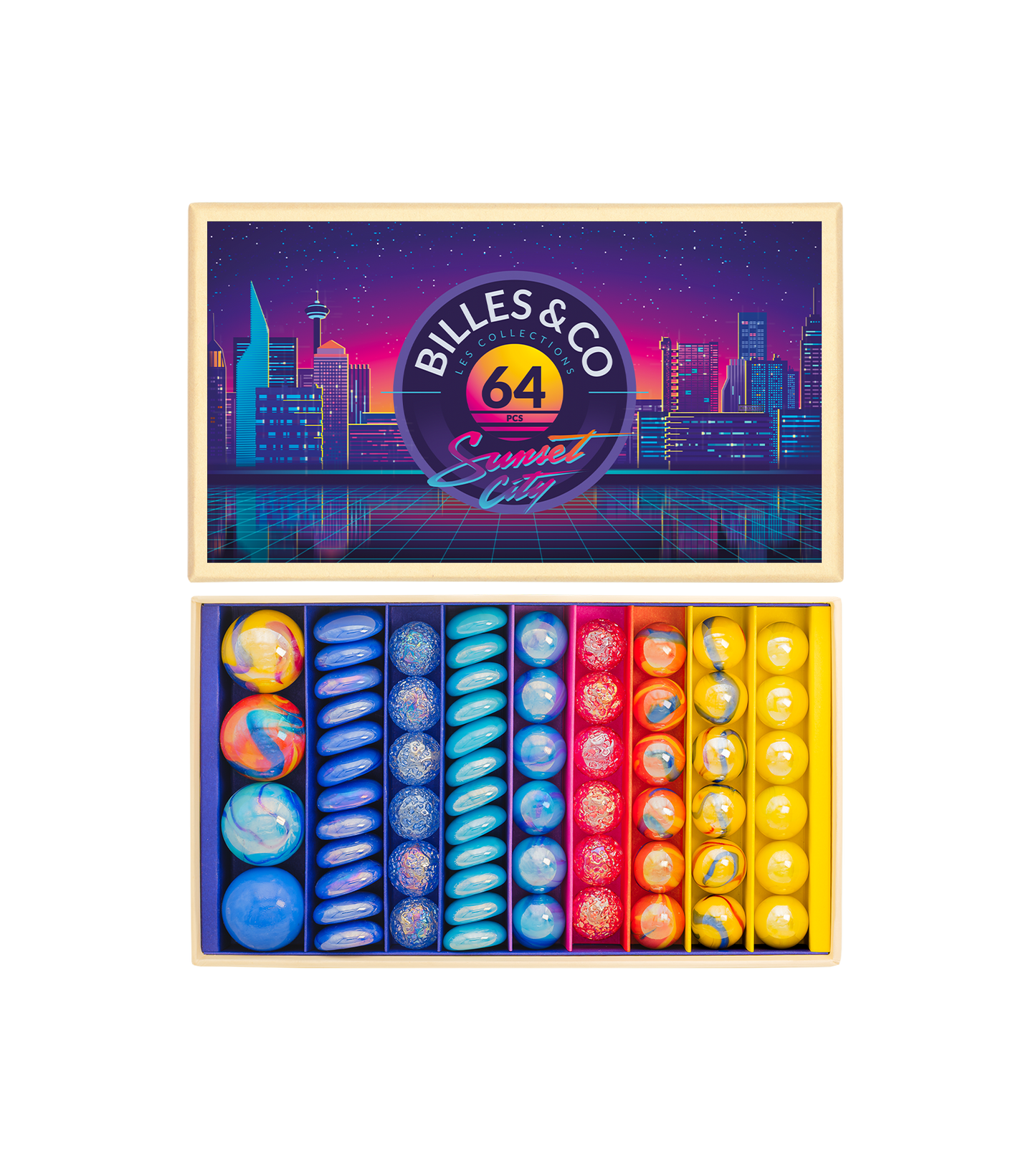 Coffret de billes - Sunset