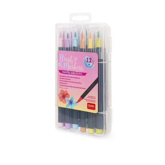 12 feutres pinceaux - pastel