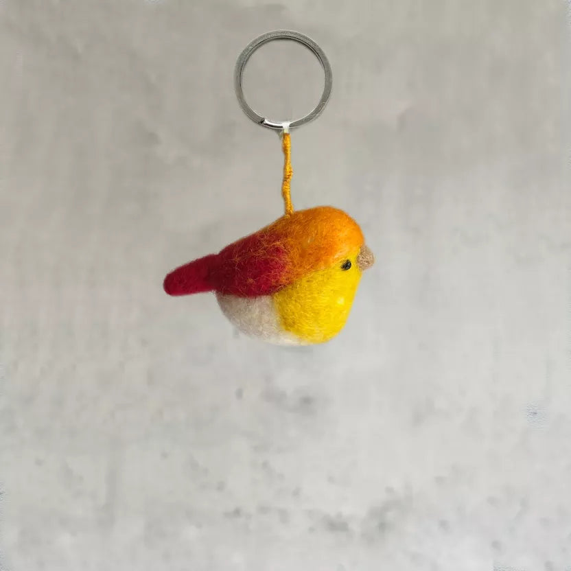 Porte-clés en feutrine - Oiseau