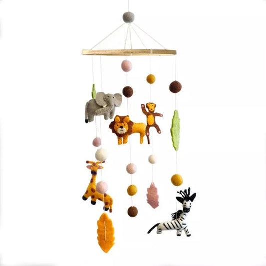 Mobile en feutrine - Animaux d'Afrique