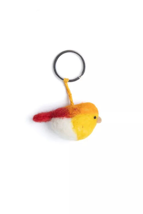 Porte-clés en feutrine - Oiseau