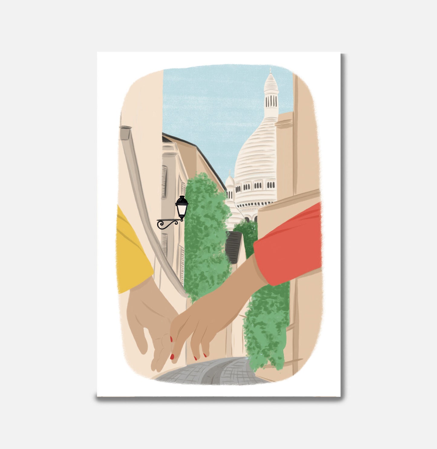 Carte double illustrée