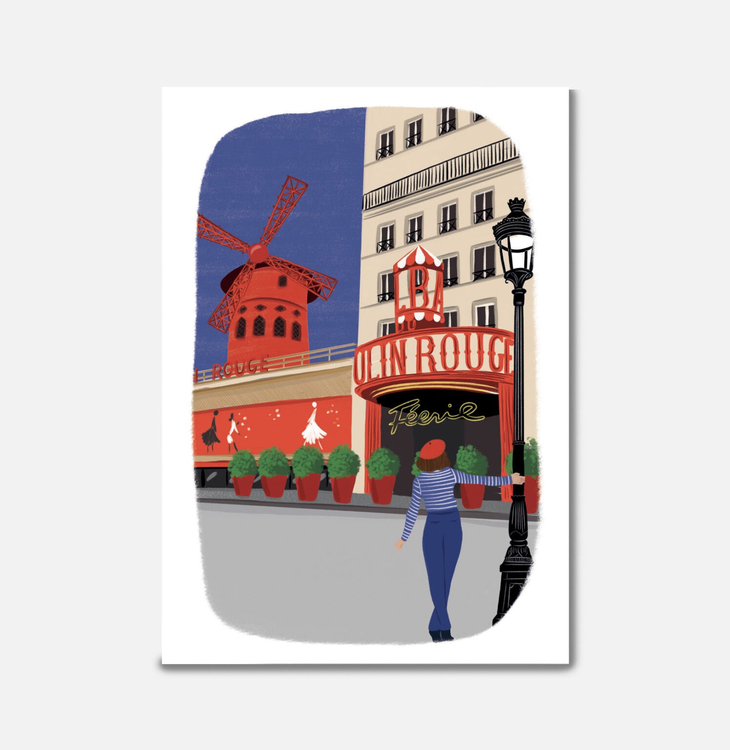 Carte double illustrée