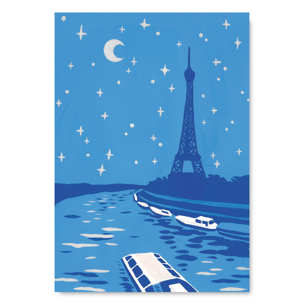 Carte double illustrée