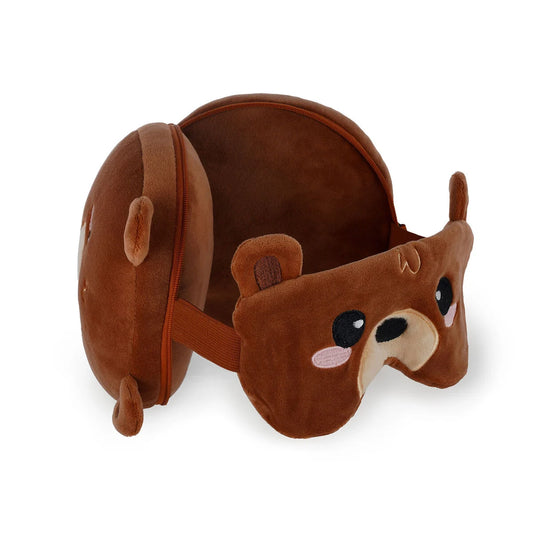 Coussin de voyage avec masque