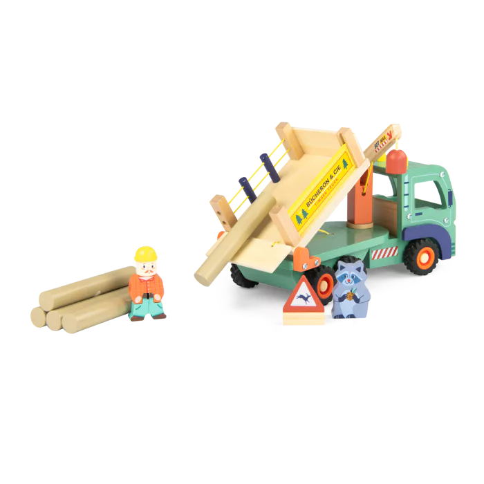 Camion forestier en bois