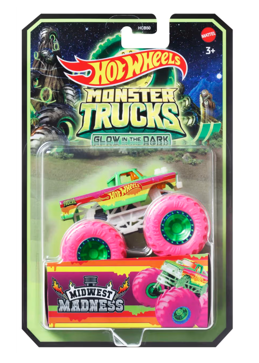 Véhicules Phosphorescents Monster Trucks