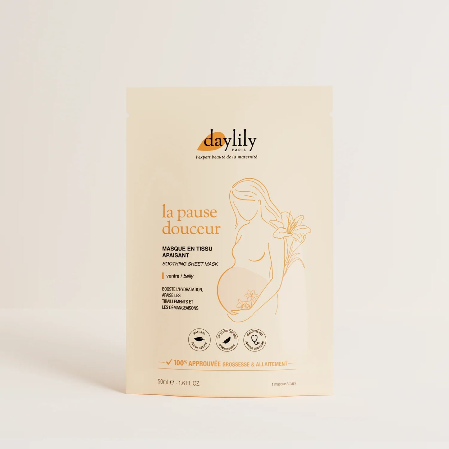 La Pause Douceur - Masque en tissu apaisant pour le ventre
