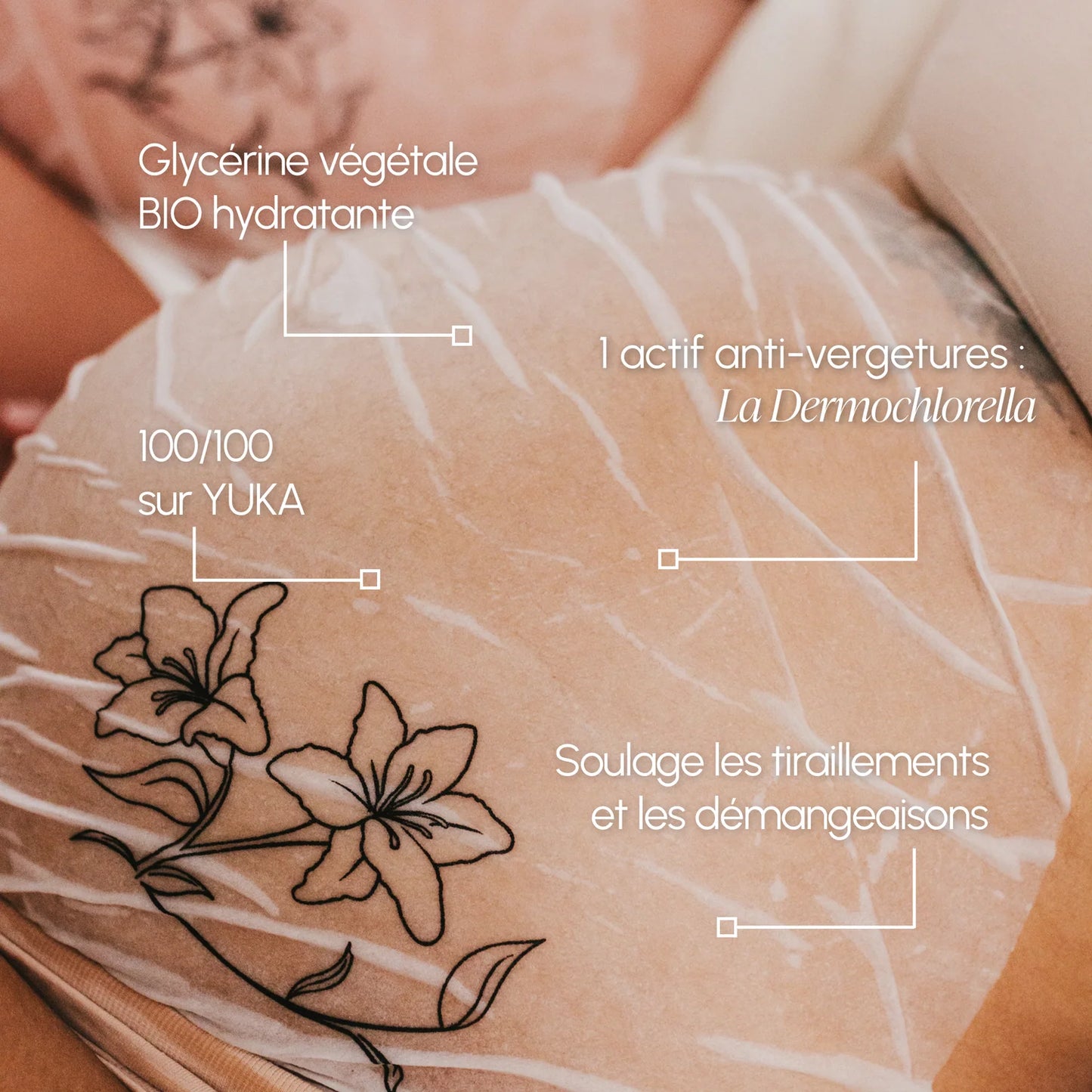 La Pause Douceur - Masque en tissu apaisant pour le ventre