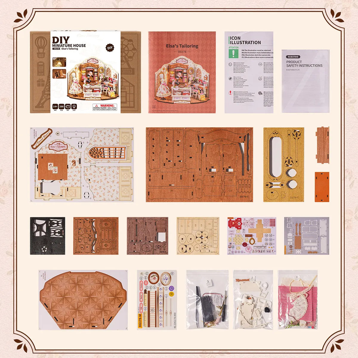 Maison miniature Rolife DIY - Couture d'Elsa DG178