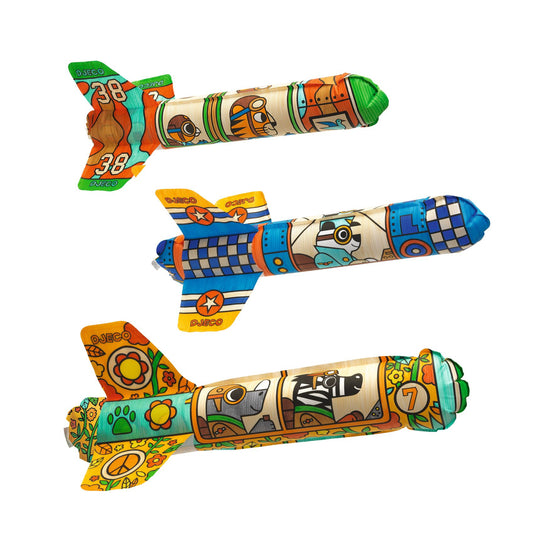 Kit DIY Avions à gonfler et colorier