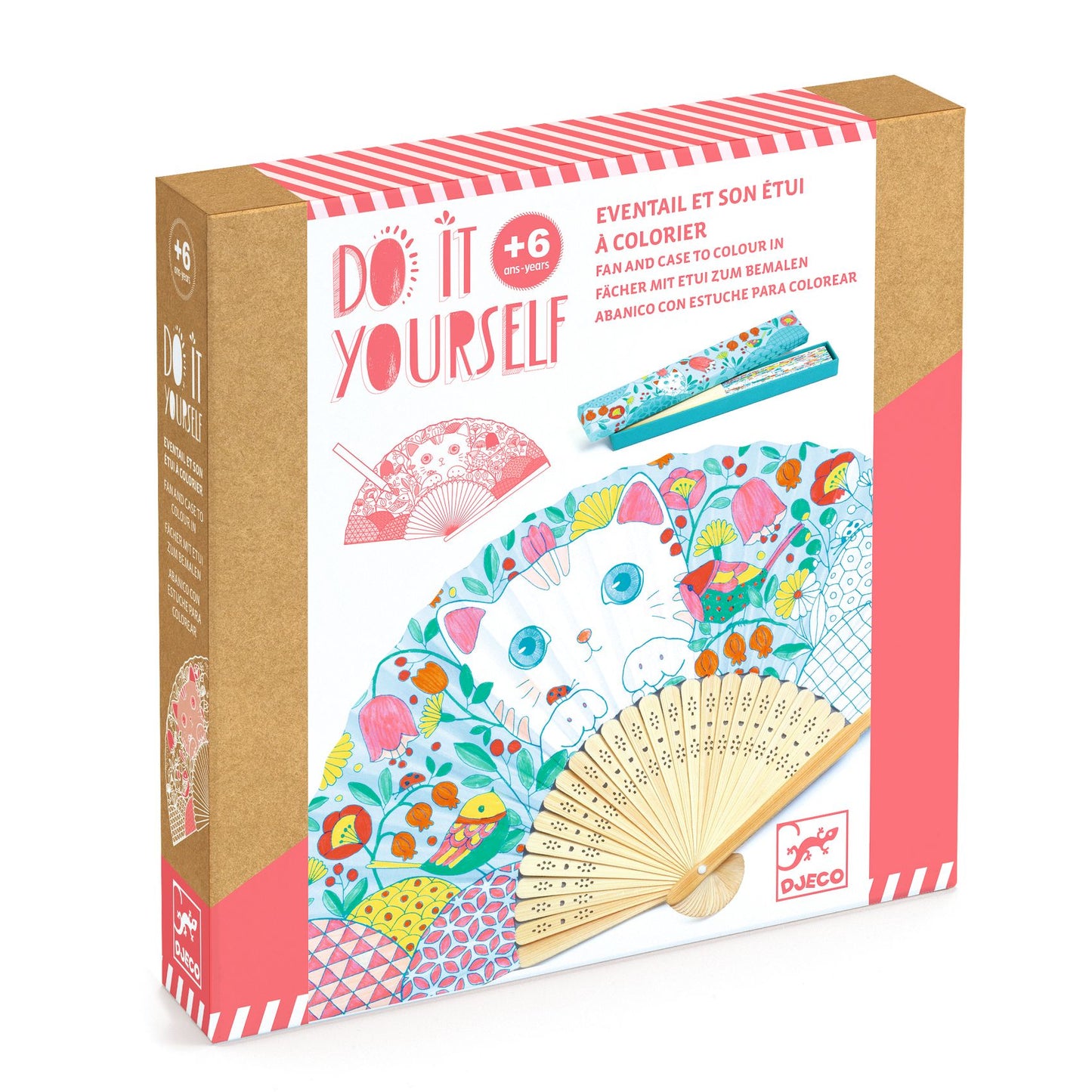 Kit DIY Eventail et son étui à colorier