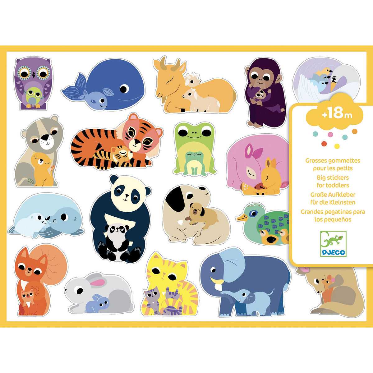 120 grosses gommettes pour les petits (18 mois et +)