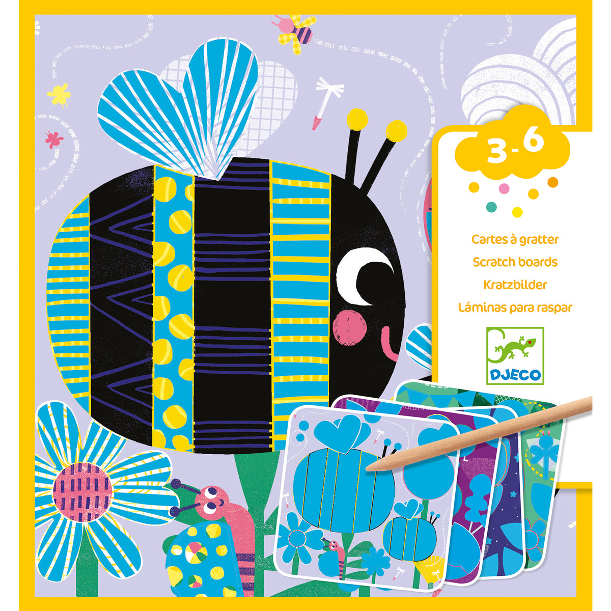 Cartes à gratter 3-6 ans