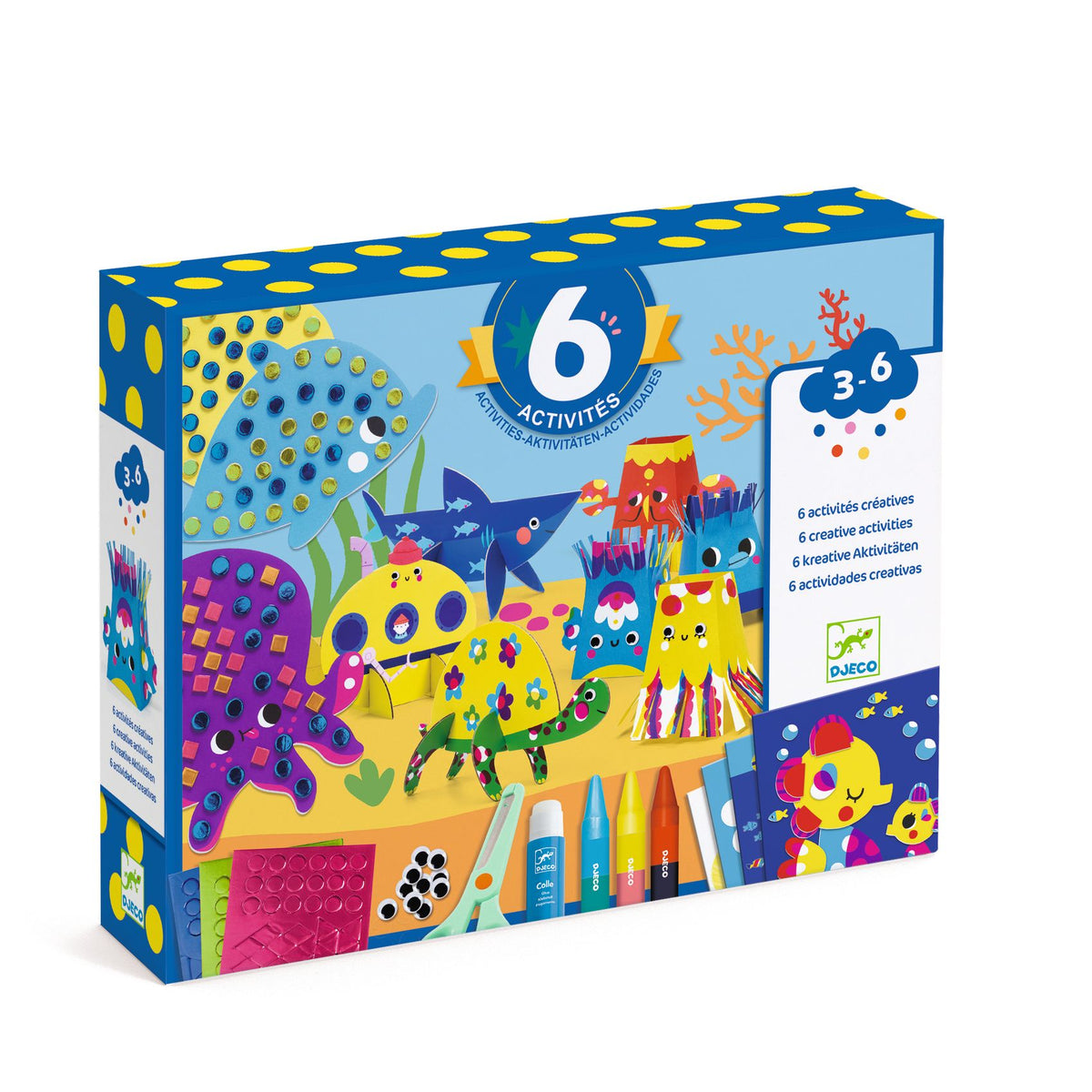 Coffret 6 activités créatives - 3-6 ans