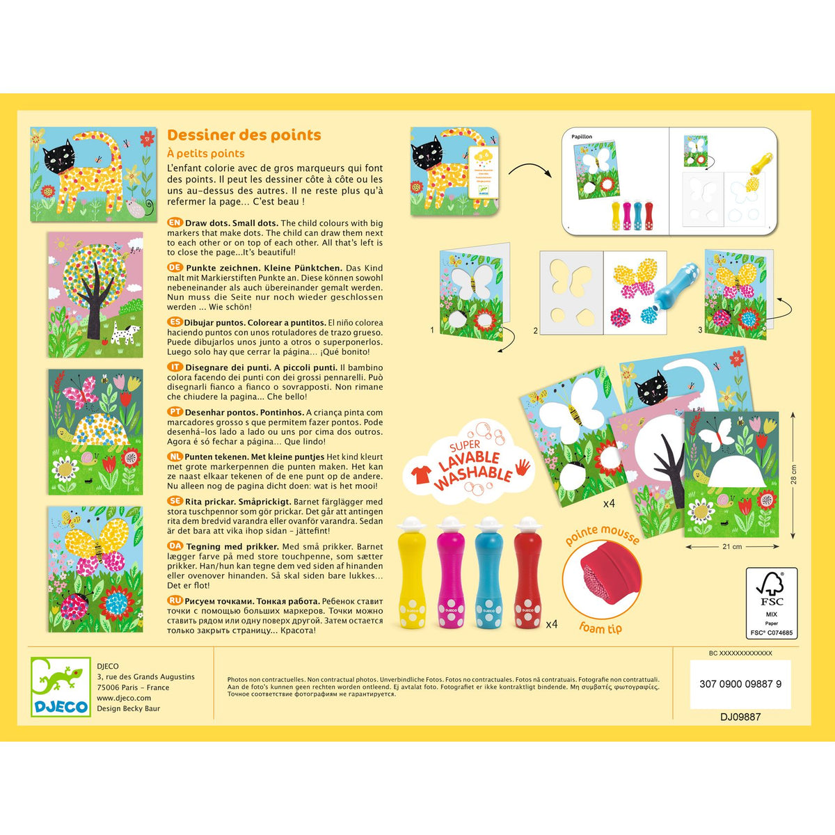 Coffret Dessiner avec des points - 18 mois et +