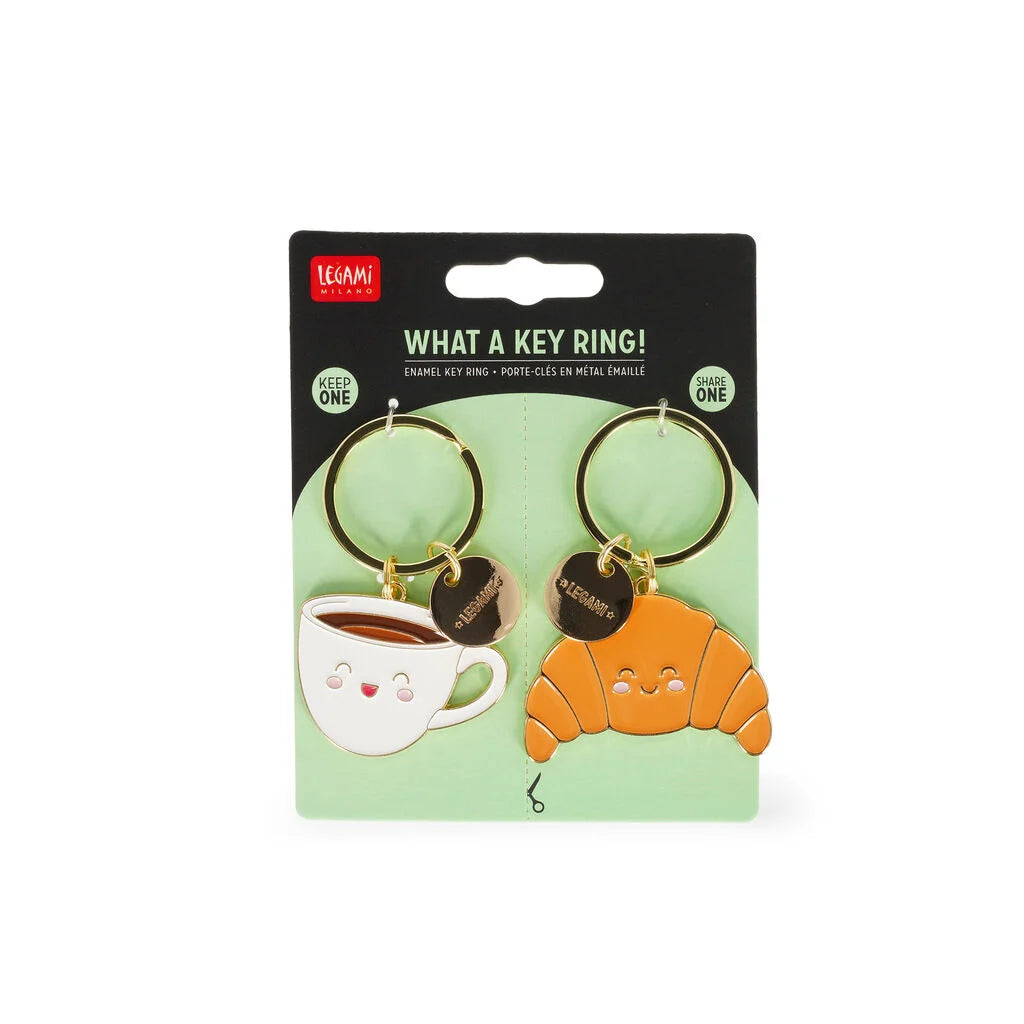 2 PORTES- CLÉS EN MÉTAL ÉMAILLÉ