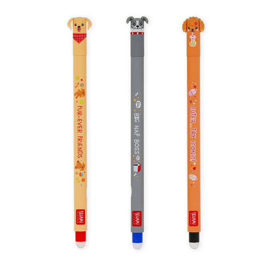 Set de 3 Stylos Effaçables chiens
