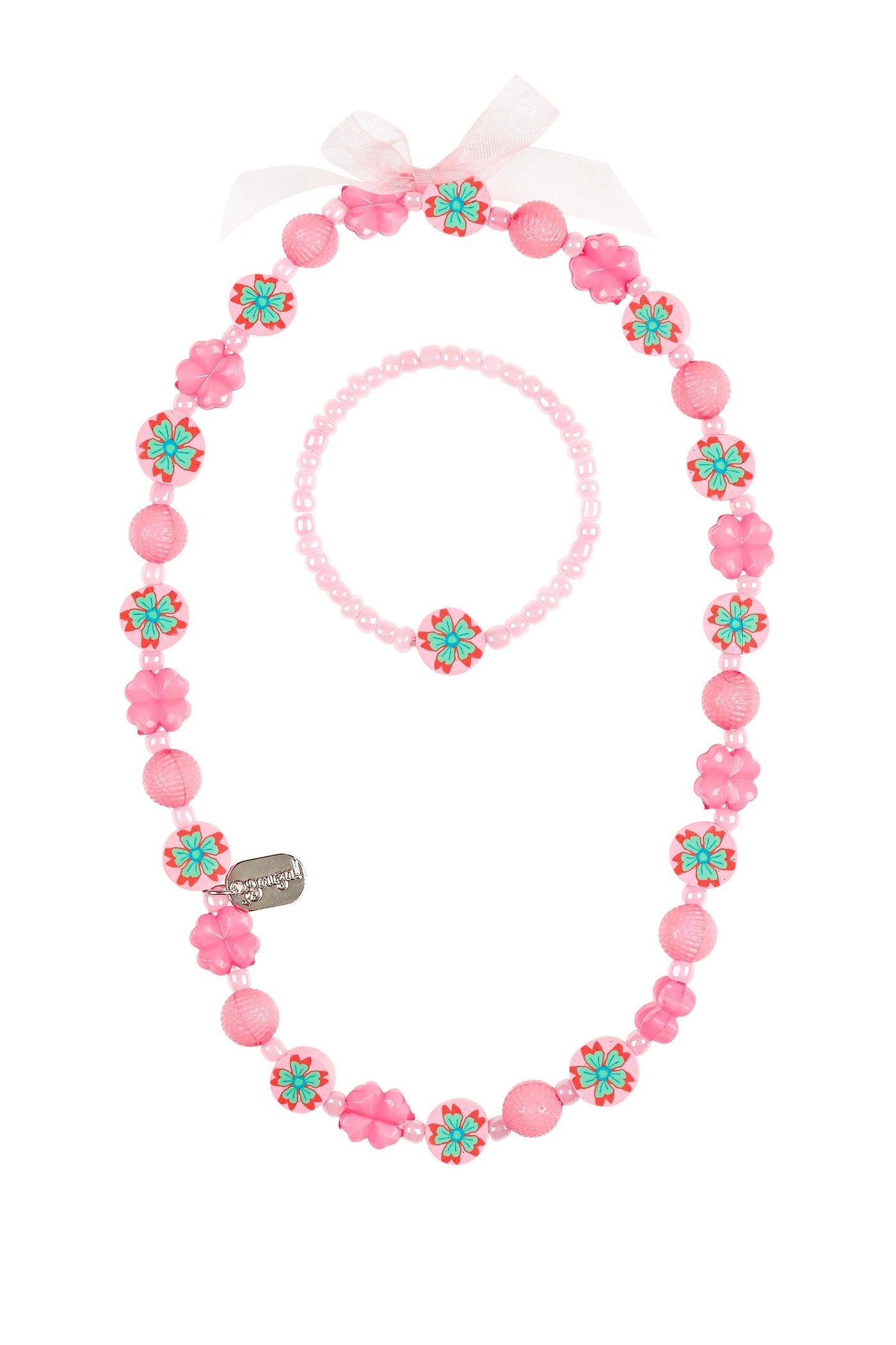 Set collier & bracelet Alise, rose