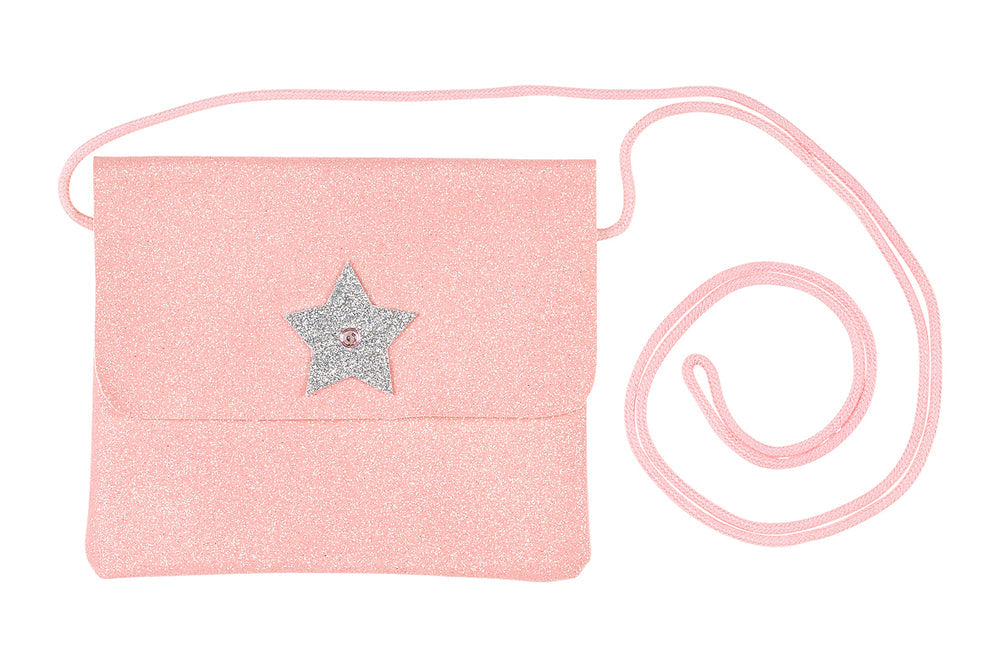 Sac bandouillère Bapke motif étoile rose