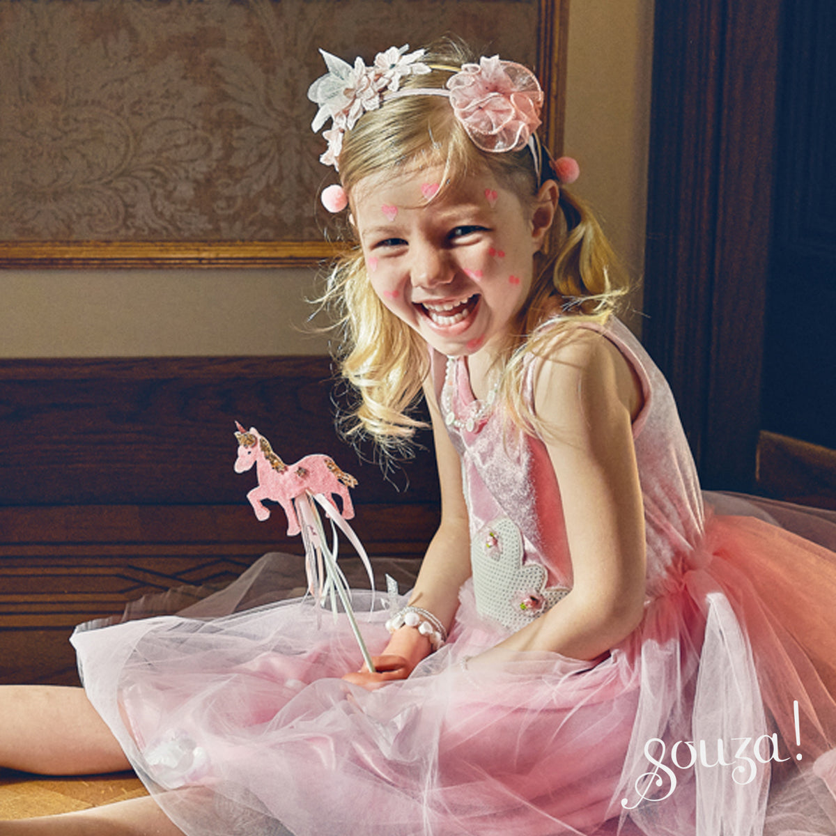 Robe rose cygne Souza