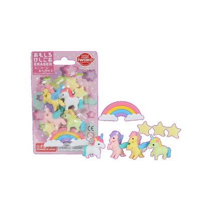 Set de gommes figurines kawaii