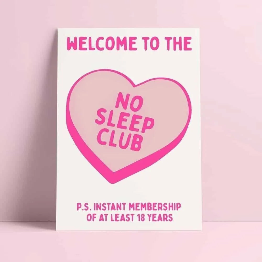 Carte postale NO SLEEP CLUB