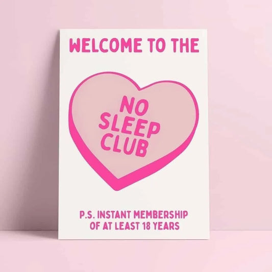 Carte postale NO SLEEP CLUB