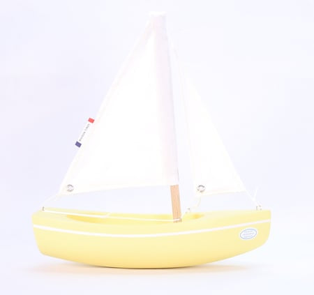 Bateau jouet en bois – Le bâchi – 17cm