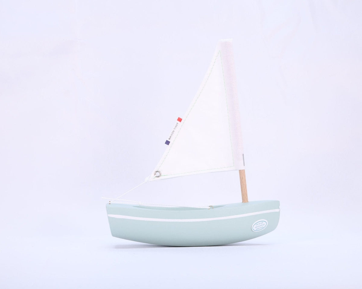 Bateau jouet en bois – Le bâchi – 17cm